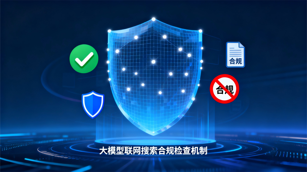 大模型联网搜索合规安全机制：严格过滤有害、违法信息，保障输出内容合规的流程图